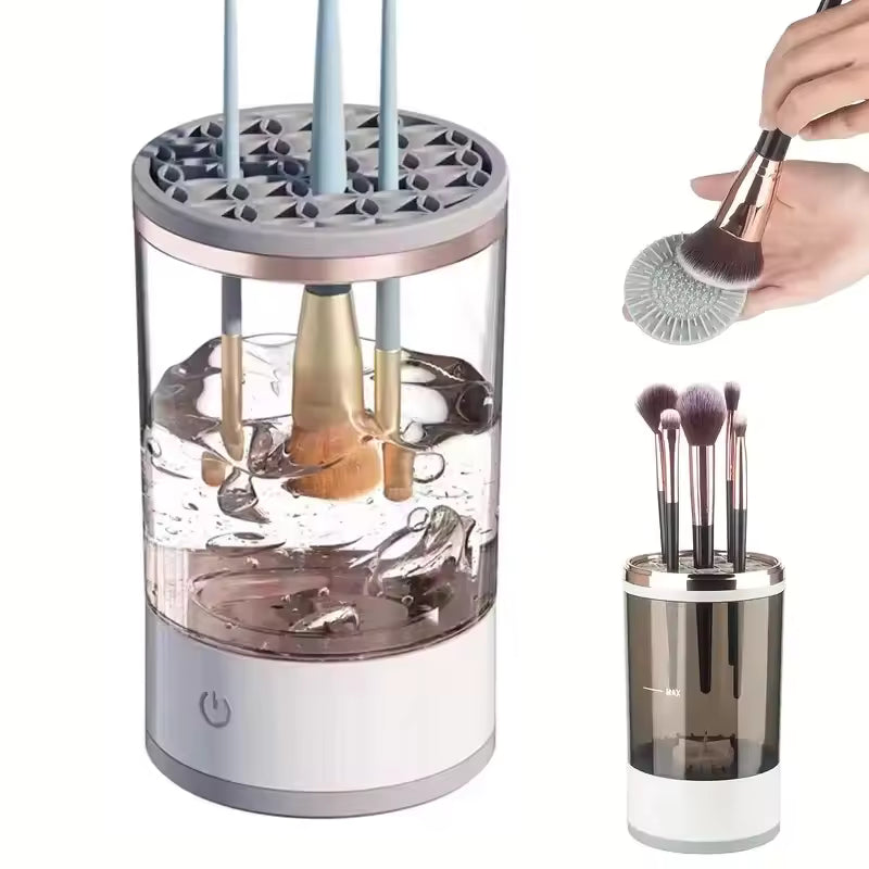 Portable Electric Makeup Brush Cleaner with USB Charging